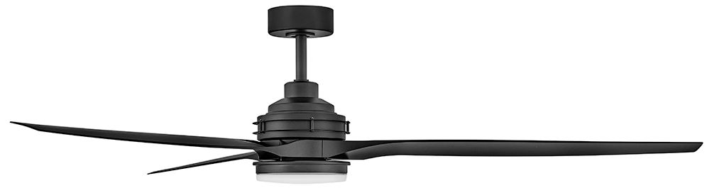 Image 5 72" Hinkley Artiste Matte Black LED Smart Ceiling Fan more views