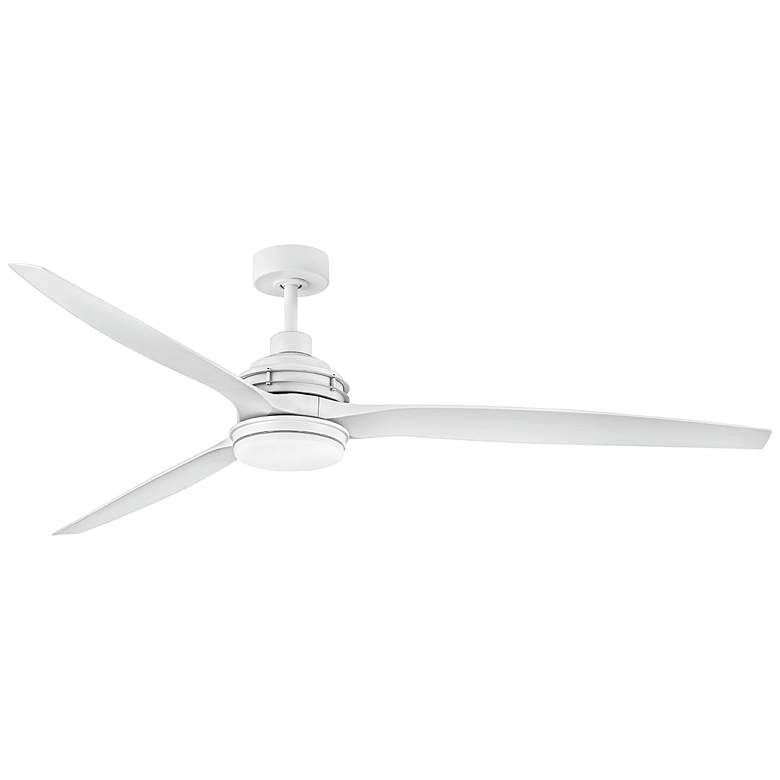 Image 2 72" Hinkley Artiste Matte White LED Wet-Rated Large Smart Ceiling Fan