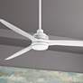 72" Hinkley Artiste Matte White LED Wet-Rated Large Smart Ceiling Fan