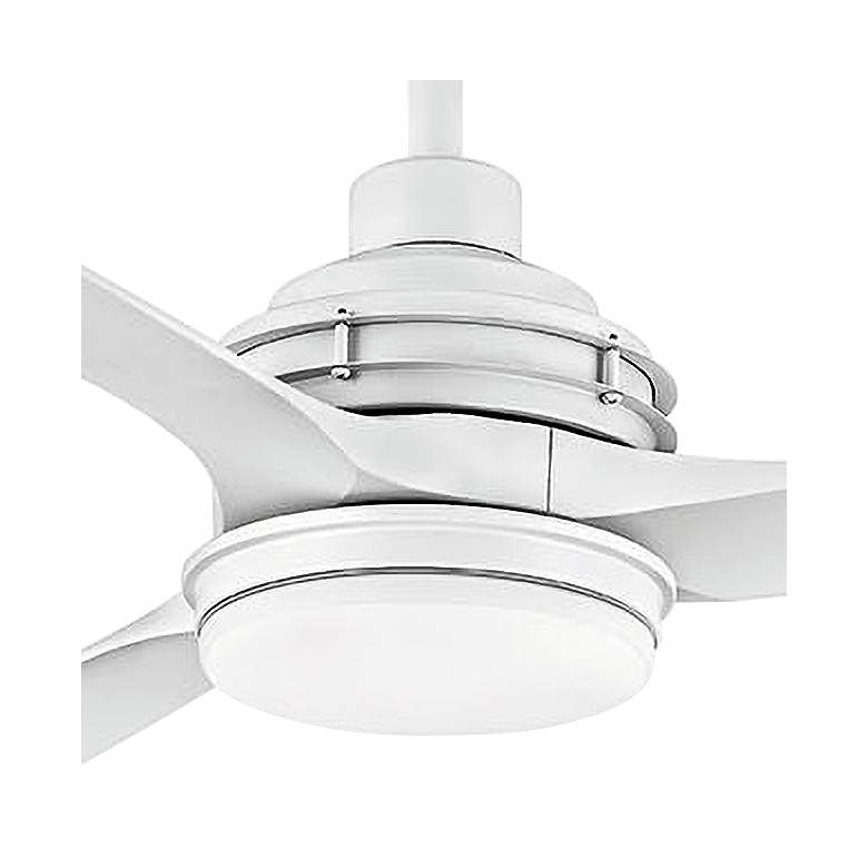 Image 3 72 inch Hinkley Artiste Matte White LED Wet-Rated Large Smart Ceiling Fan more views