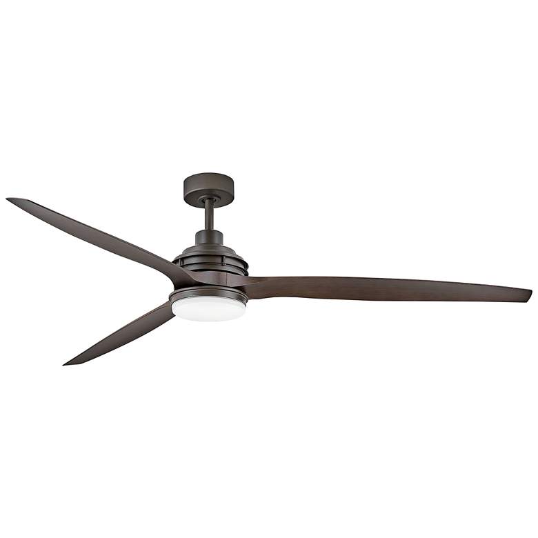 Image 2 72" Hinkley Artiste Metallic Matte Bronze LED Wet-Rated Smart Fan