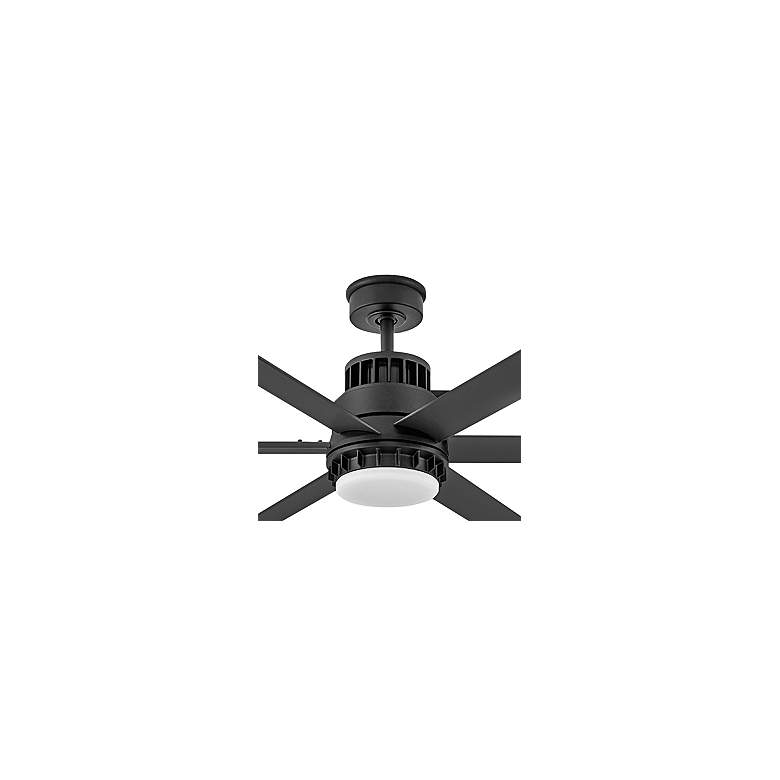 Image 2 72 inch Hinkley Draftsman LED Wet Rated Matte Black Smart Ceiling Fan more views