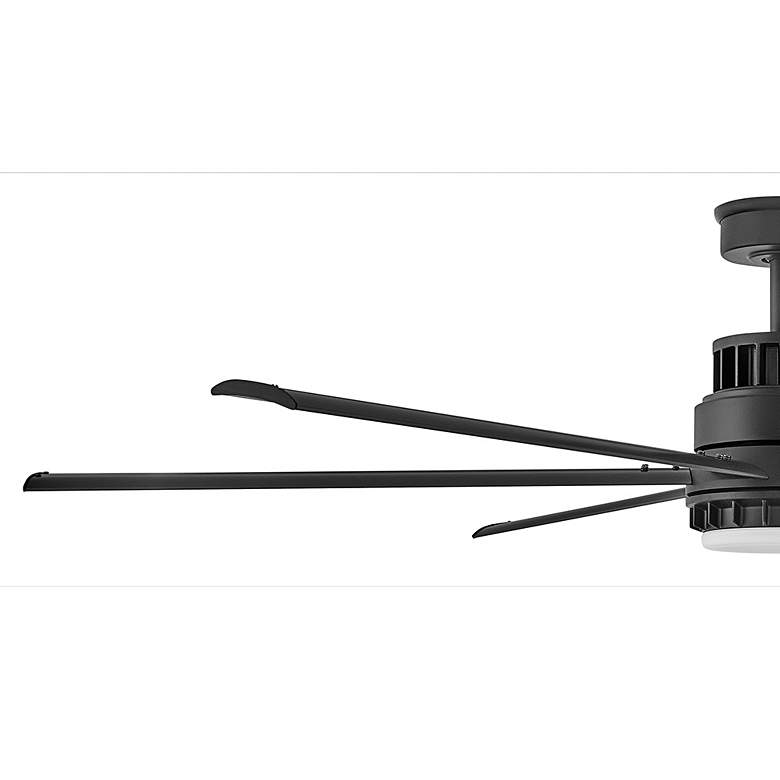 Image 3 72" Hinkley Draftsman LED Wet Rated Matte Black Smart Ceiling Fan more views