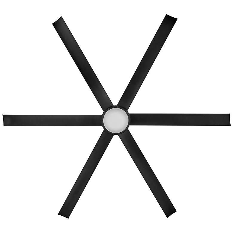 Image 4 72" Hinkley Draftsman LED Wet Rated Matte Black Smart Ceiling Fan more views