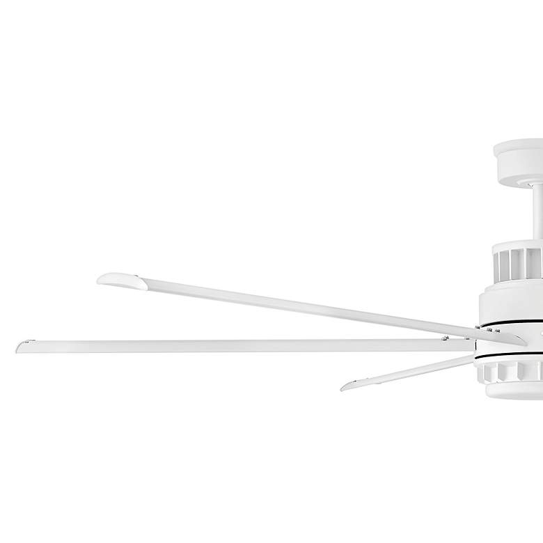 Image 3 72" Hinkley Draftsman Matte White LED Wet Rated Smart Ceiling Fan more views