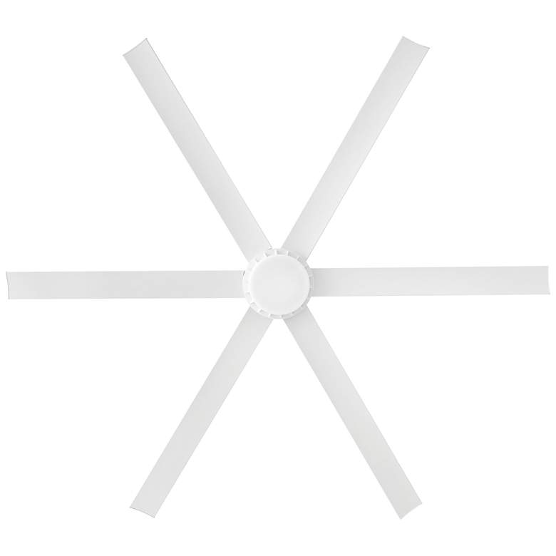 Image 4 72 inch Hinkley Draftsman Matte White LED Wet Rated Smart Ceiling Fan more views