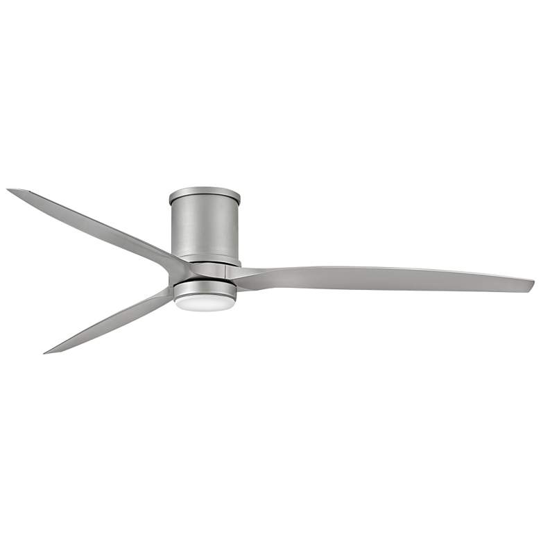 Image 1 72 inch Hinkley Hover Brushed Nickel Wet LED Hugger Smart Ceiling Fan