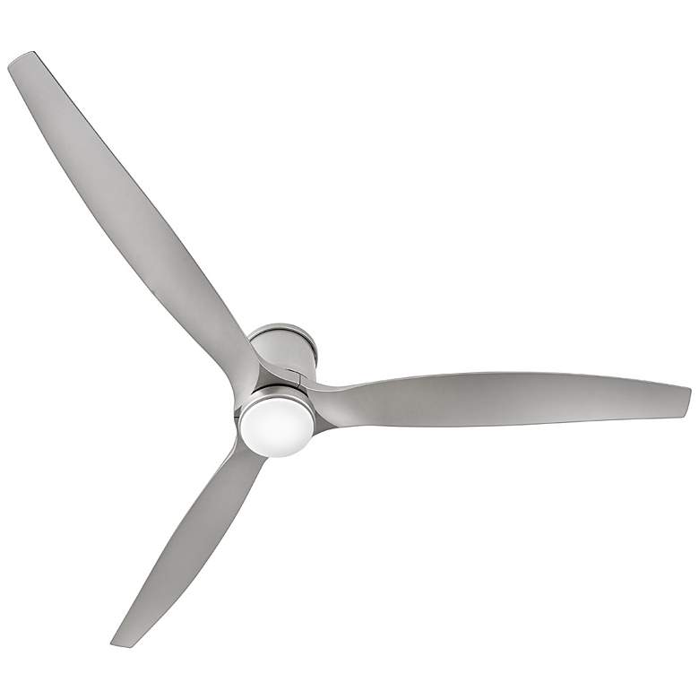 Image 3 72 inch Hinkley Hover Brushed Nickel Wet LED Hugger Smart Ceiling Fan more views