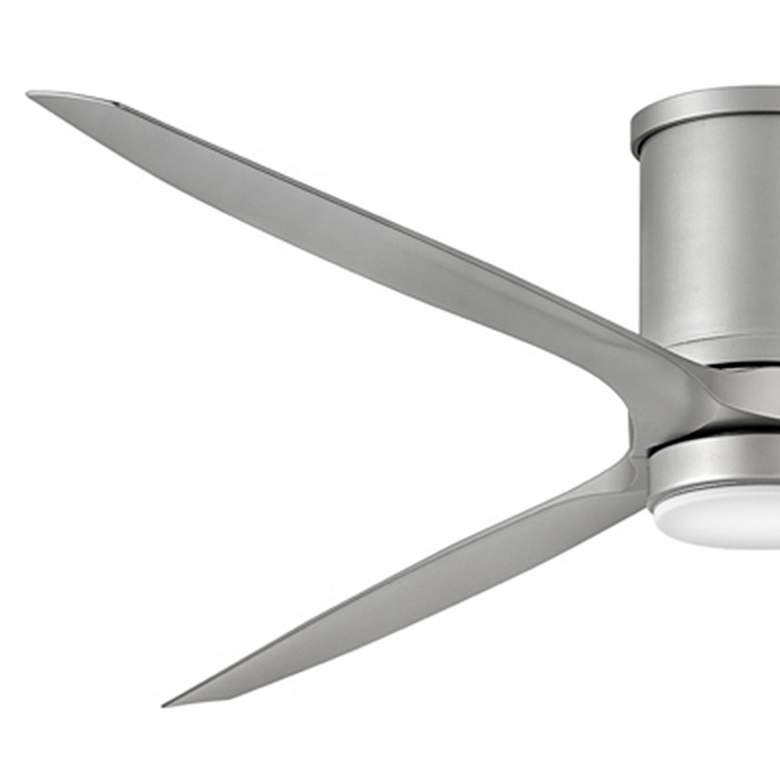 Image 4 72" Hinkley Hover Brushed Nickel Wet LED Hugger Smart Ceiling Fan more views