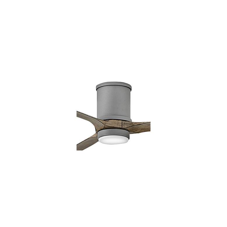 Image 2 72" Hinkley Hover Graphite Wet-Rated LED Hugger Smart Ceiling Fan more views