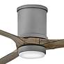72" Hinkley Hover Graphite Wet-Rated LED Hugger Smart Ceiling Fan