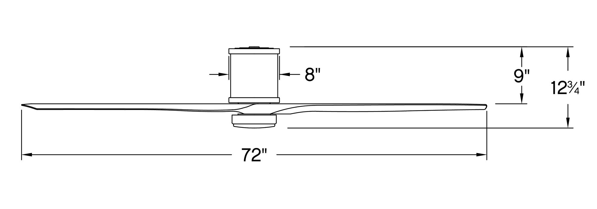 72" Hinkley Hover Graphite Wet-Rated LED Hugger Smart Ceiling Fan