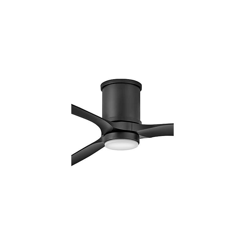 Image 3 72" Hinkley Hover Matte Black Wet-Rated LED Hugger Smart Ceiling Fan more views