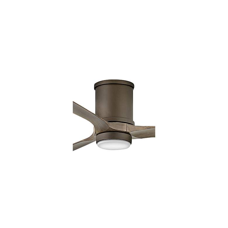 Image 2 72 inch Hinkley Hover Matte Bronze Wet-Rated LED Hugger Smart Ceiling Fan more views