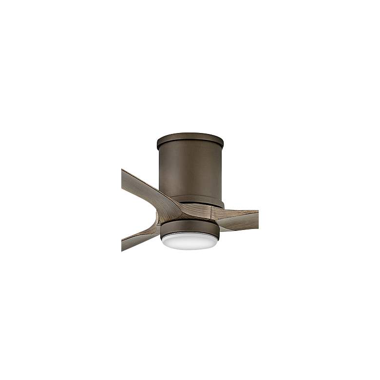 Image 2 72" Hinkley Hover Matte Bronze Wet-Rated LED Hugger Smart Ceiling Fan more views
