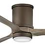 72" Hinkley Hover Matte Bronze Wet-Rated LED Hugger Smart Ceiling Fan