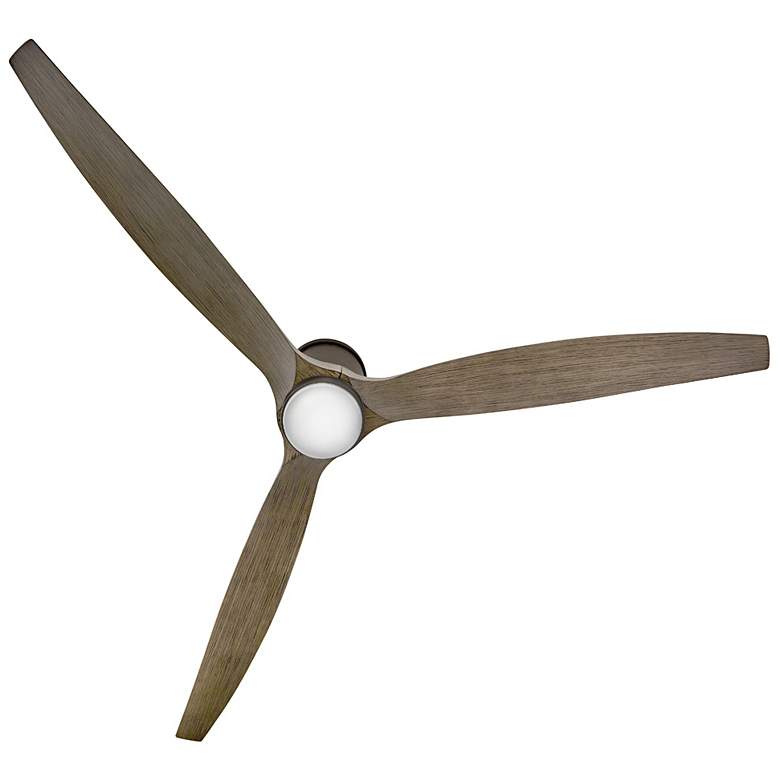 Image 3 72 inch Hinkley Hover Matte Bronze Wet-Rated LED Hugger Smart Ceiling Fan more views