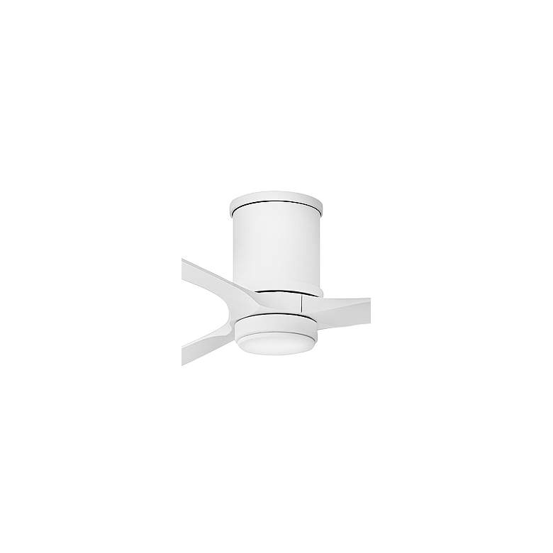 Image 2 72" Hinkley Hover Matte White Wet-Rated LED Hugger Smart Ceiling Fan more views
