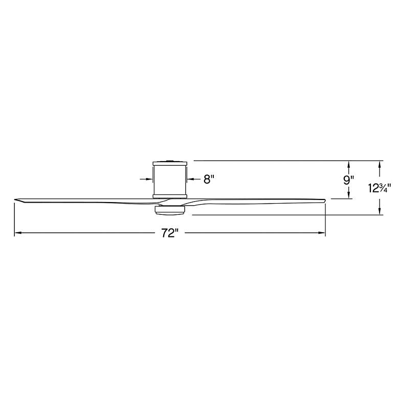 Image 7 72" Hinkley Hover Matte White Wet-Rated LED Hugger Smart Ceiling Fan more views