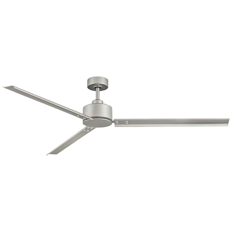 Image 2 72" Hinkley Indy Brushed Nickel Wet Rated Fan with Wall Control