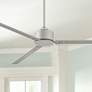 72" Hinkley Indy Brushed Nickel Wet Rated Fan with Wall Control