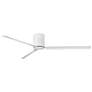 Thumbnail1 of 72" Hinkley Indy Damp Matte White Hugger Smart Ceiling Fan with Remote