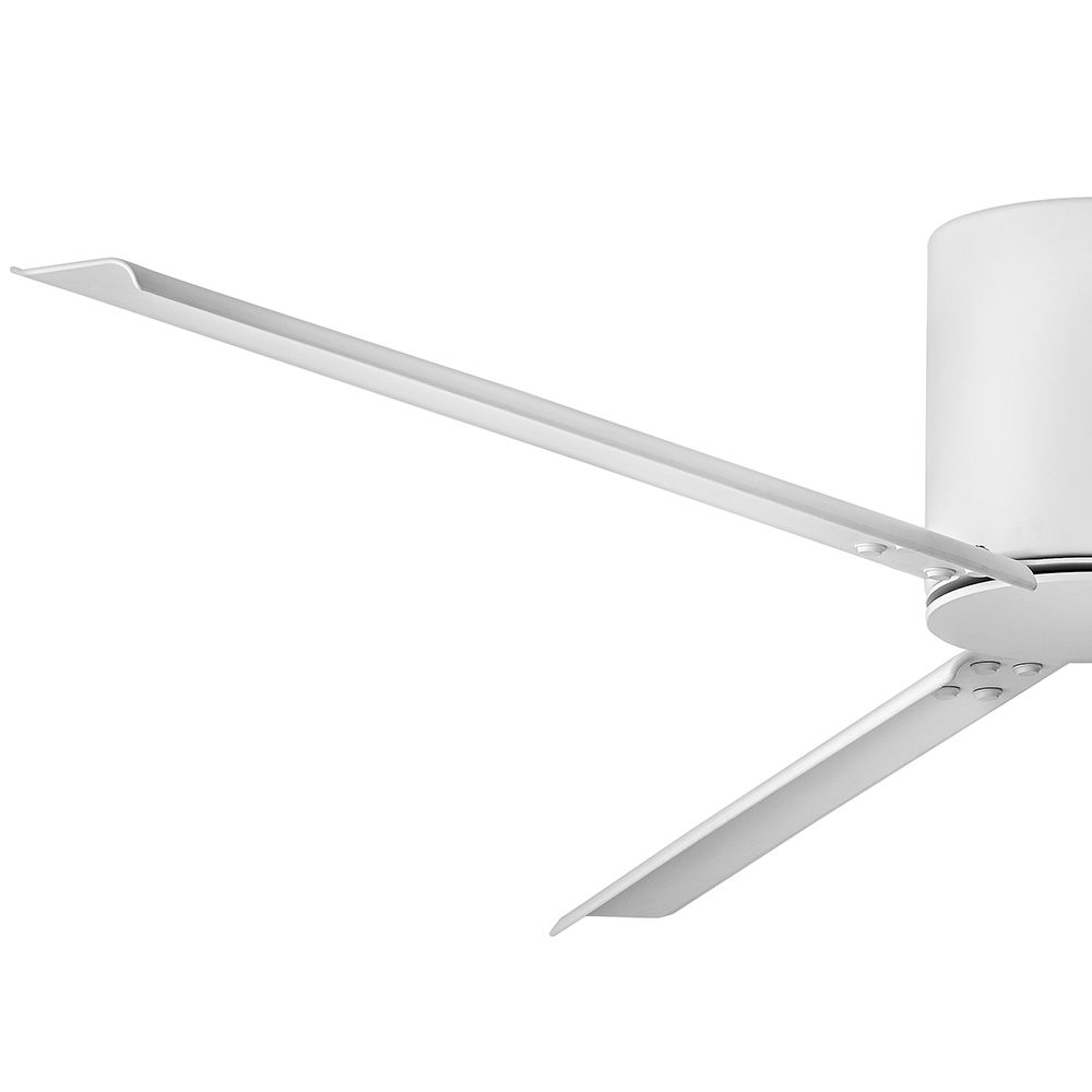 72" Hinkley Indy Damp Matte White Hugger Smart Ceiling Fan with Remote