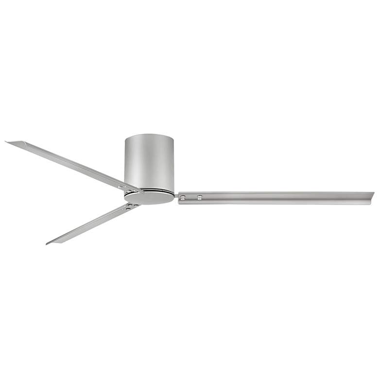 Image 1 72" Hinkley Indy Flush Brushed Nickel Hugger Smart Ceiling Fan