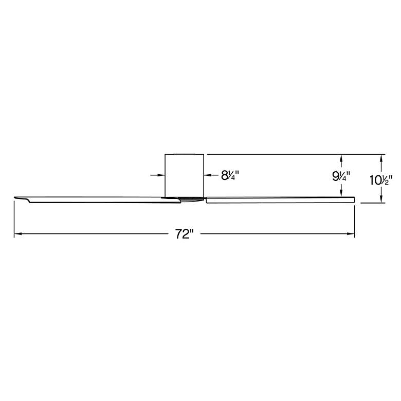 Image 6 72" Hinkley Indy Flush Brushed Nickel Hugger Smart Ceiling Fan more views