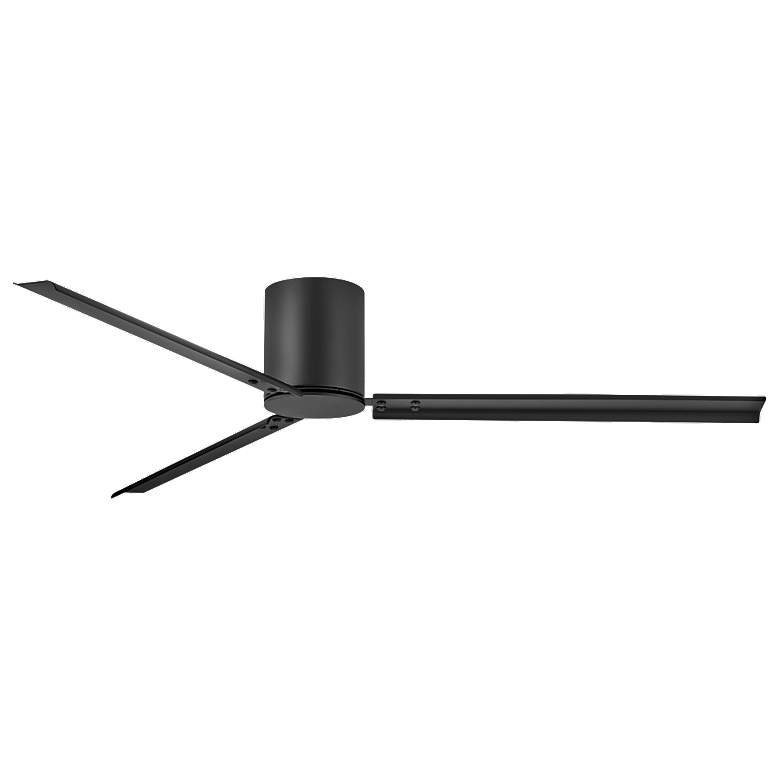 Image 1 72 inch Hinkley Indy Flush Matte Black Hugger Smart Ceiling Fan