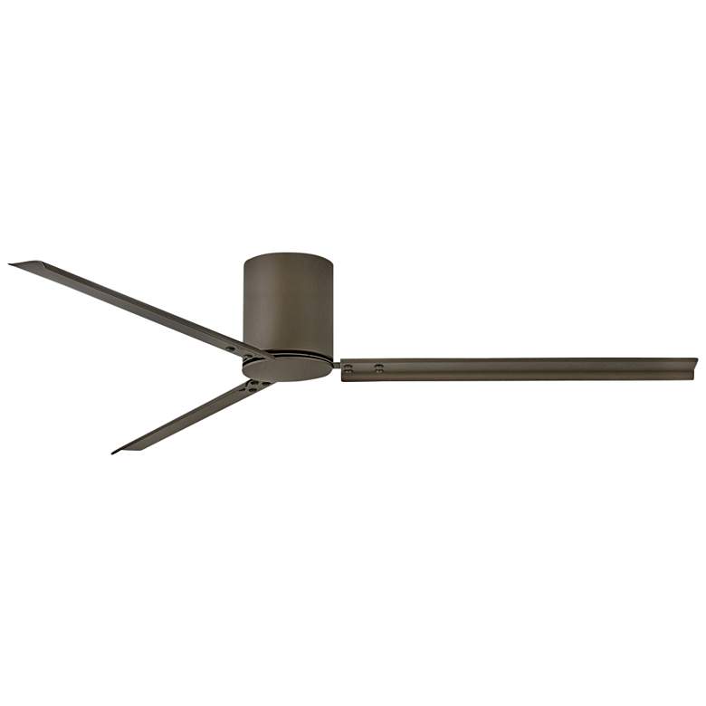 Image 1 72" Hinkley Indy Flush Metallic Matte Bronze Hugger Smart Ceiling Fan
