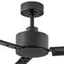 72" Hinkley Indy Matte Black Wet Rated Ceiling Fan with Wall Control