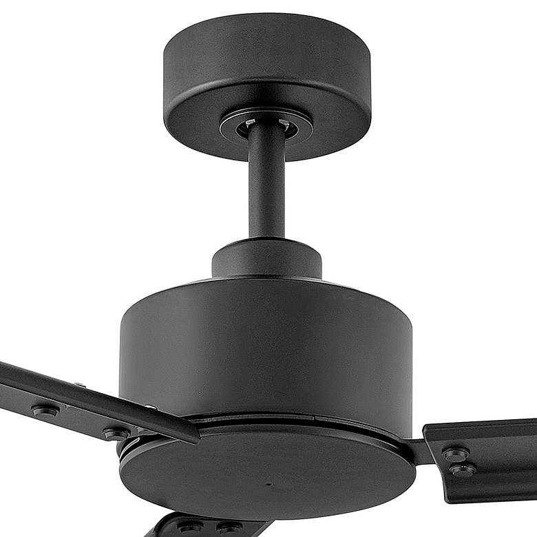 Image 3 72" Hinkley Indy Matte Black Wet Rated Ceiling Fan with Wall Control more views