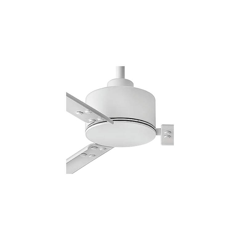 Image 3 72" Hinkley Indy Matte White Wet Rated Ceiling Fan with Wall Control more views