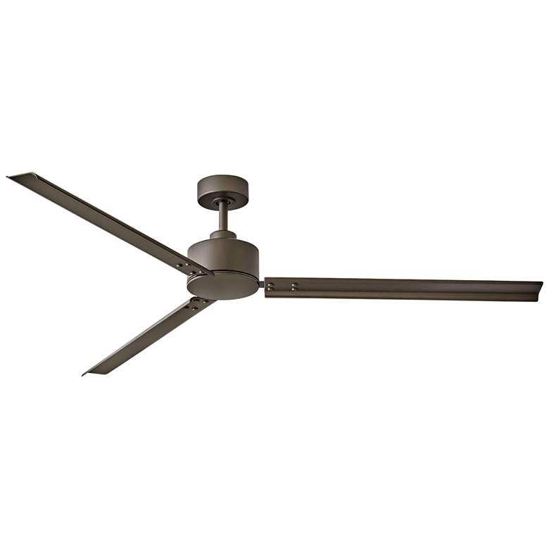 Image 2 72" Hinkley Indy Metallic Bronze Wet Rated Fan with Wall Control