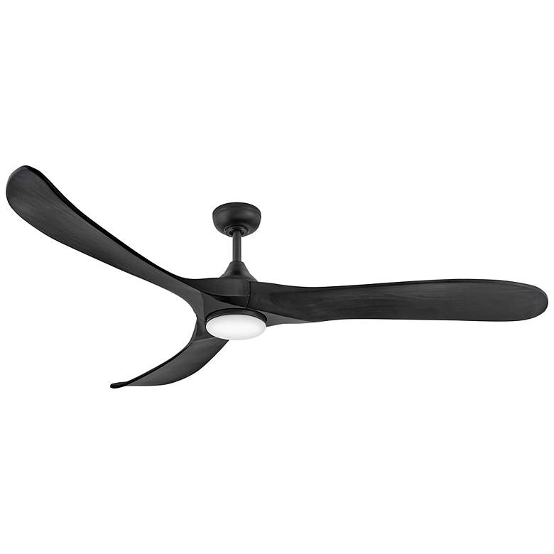 Image 2 72" Hinkley Swell Illuminated Black LED Smart Ceiling Fan more views