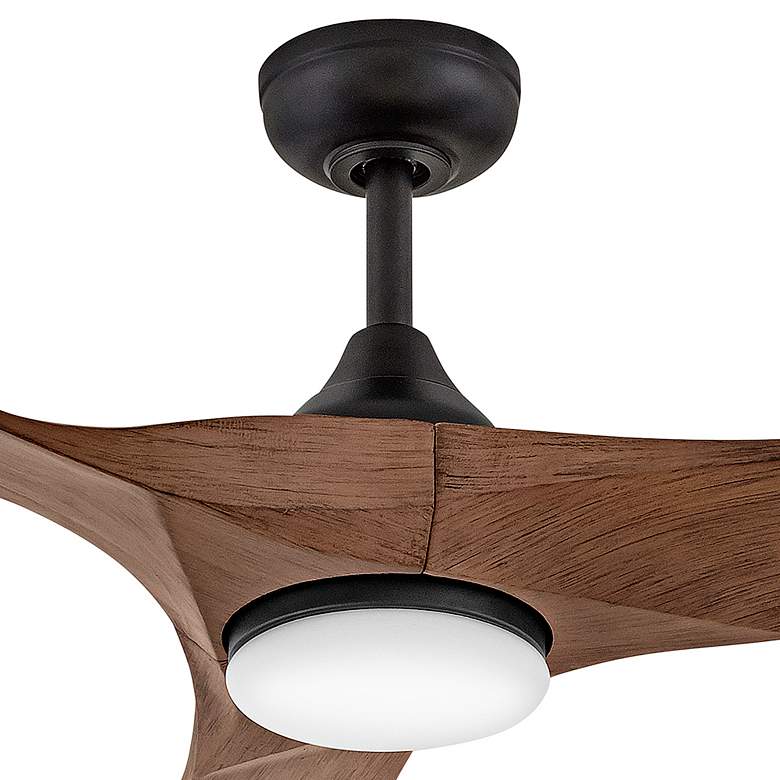 Image 2 72" Hinkley Swell Illuminated Matte Black LED Ceiling Fan more views