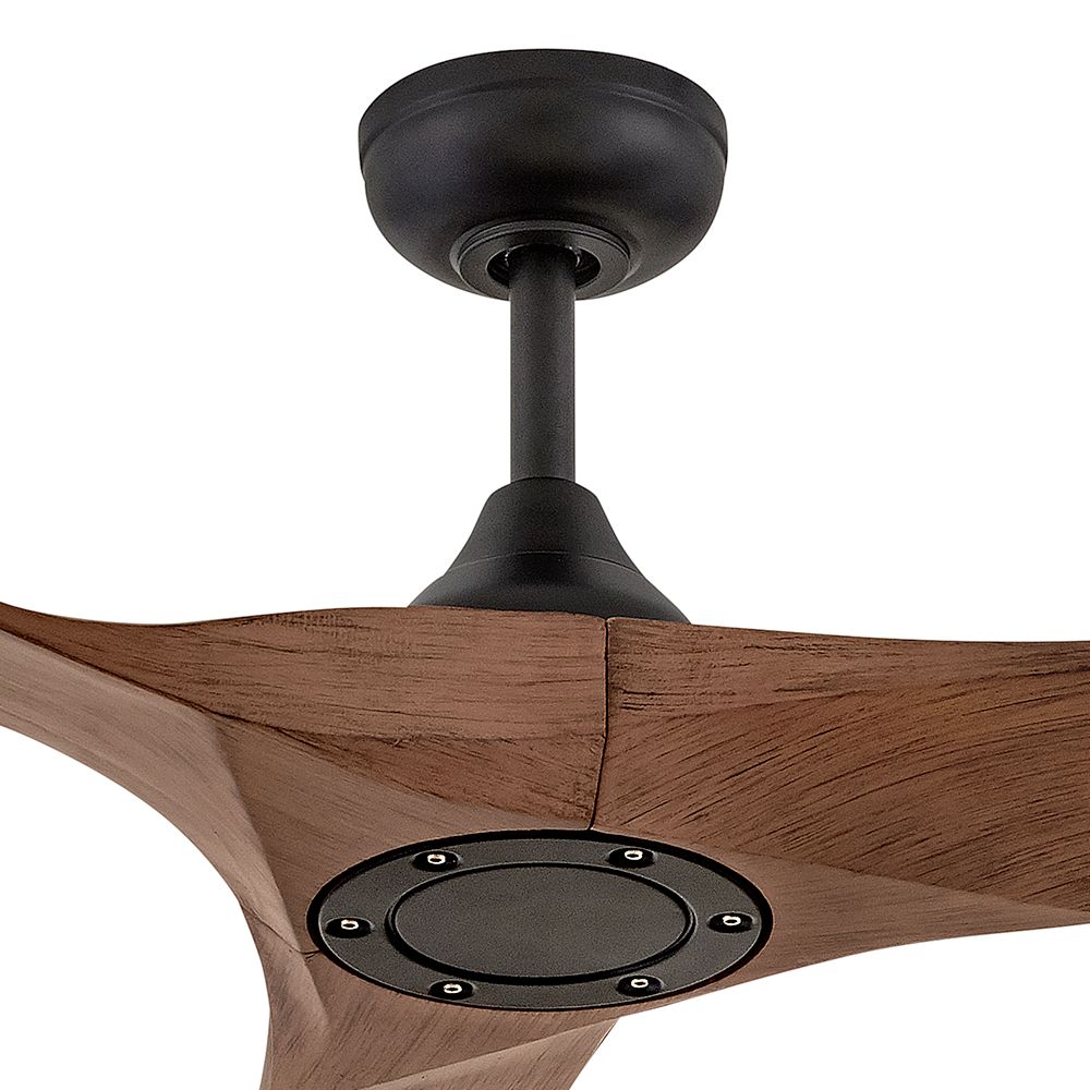 72" Hinkley Swell Illuminated Matte Black LED Ceiling Fan