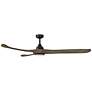5_72" Hinkley Swell Matte Black and Driftwood LED Ceiling Fan more views