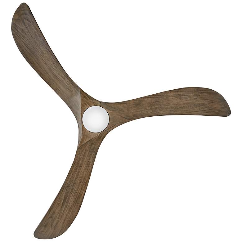 Image 6 72" Hinkley Swell Matte Black and Driftwood LED Ceiling Fan more views