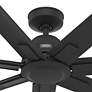 Thumbnail4 of 72" Hunter Downtown Matte Black Outdoor Ceiling Fan with Wall Control more views