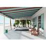 5_72" Hunter Downtown Matte Silver Outdoor Ceiling Fan with Wall Control more views