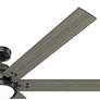 3_72" Hunter Gravity Matte Black LED Smart Ceiling Fan more views