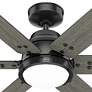 4_72" Hunter Gravity Matte Black LED Smart Ceiling Fan more views
