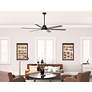 5_72" Hunter Gravity Matte Black LED Smart Ceiling Fan more views