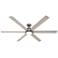 72" Hunter Gravity Matte Silver LED Smart Ceiling Fan