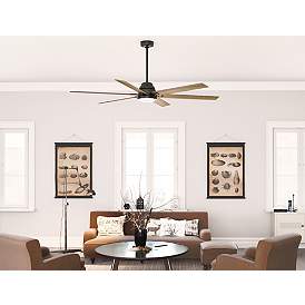 Image5 of 72" Hunter Gravity Noble Bronze LED Smart Ceiling Fan more views