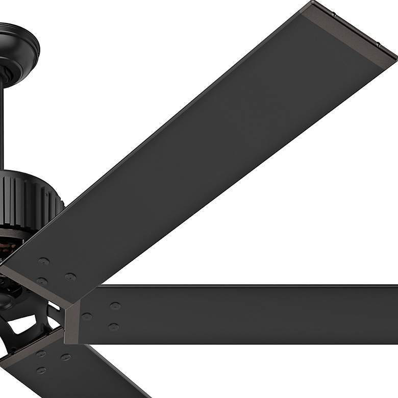 Image 5 72" Hunter HFC-72 Matte Black Damp Rated Large Fan with Wall Control more views