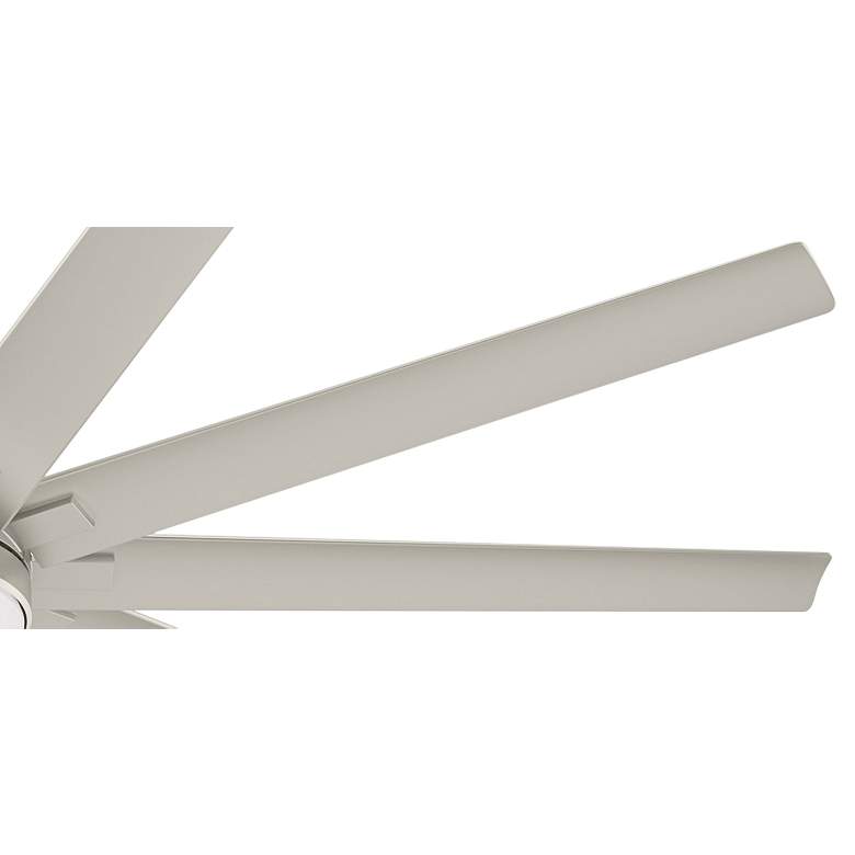 Image 5 72" Hunter Overton Matte Nickel Damp LED Large Fan with Wall Control more views