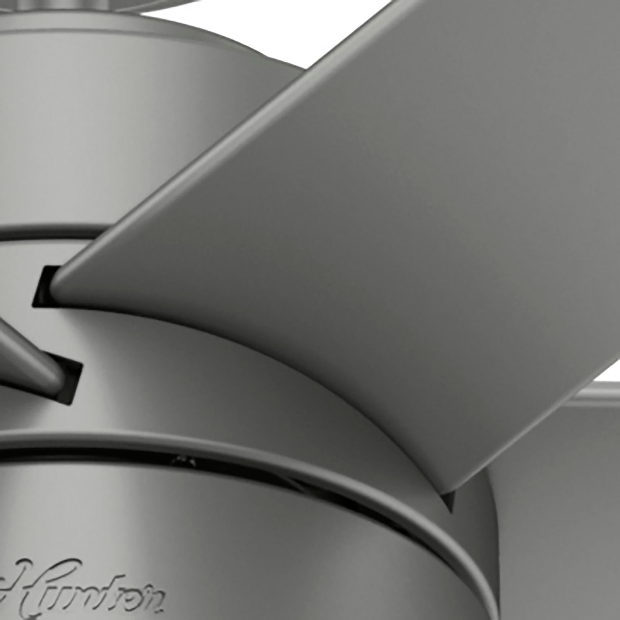 72" Hunter Solaria Silver Outdoor Rated Ceiling Fan with Wall Control